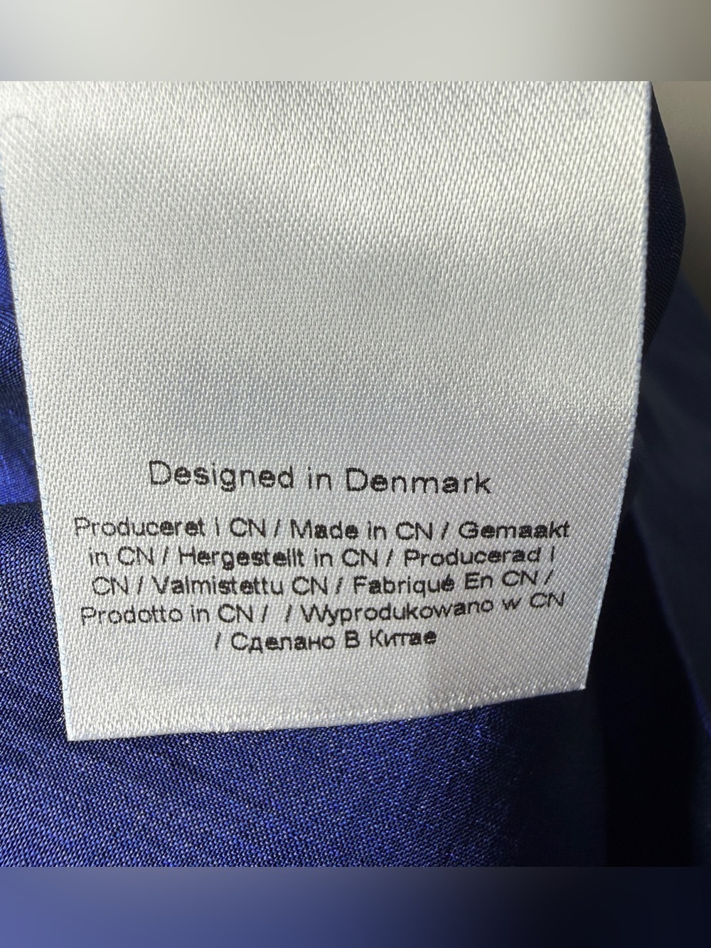 Bitte Kai Rand Pants Cobalt Blue Textured High-Waisted Danish Designer XS Scandi - Picture 10 of 10